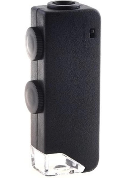 Mini 60X 100X Zoom Lens Odak Takı LED Cep Mikroskop Büyüteç fırsatları