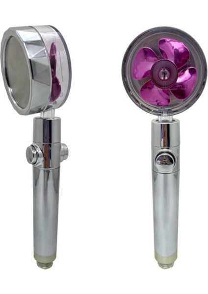 360° Döner Turbo Pervaneli Serinletici Duş Başlığı