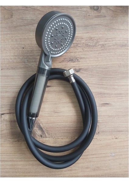 Antrasit Gri Filtreli Spa Modlu ve Mat Siyah Duş Başlığı ile Seti modelleri