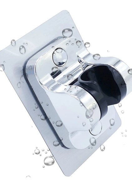 Krom Kendinden Yapışkanlı 15 kg Taşıyan Nano Duş Askısı Kolay Kurulum