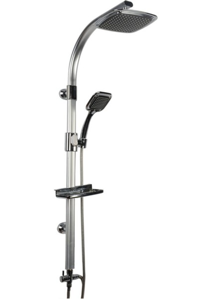 Kare Tasarımlı Modern Duş Başlığı Bej Renkli, Şık ve Kullanışlı Banyo Aksesuarı fiyatları