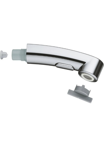 Gri Spiral El Duşu, Şık ve Kullanışlı Tasarım, Hijyenik Kullanım Kolaylığı