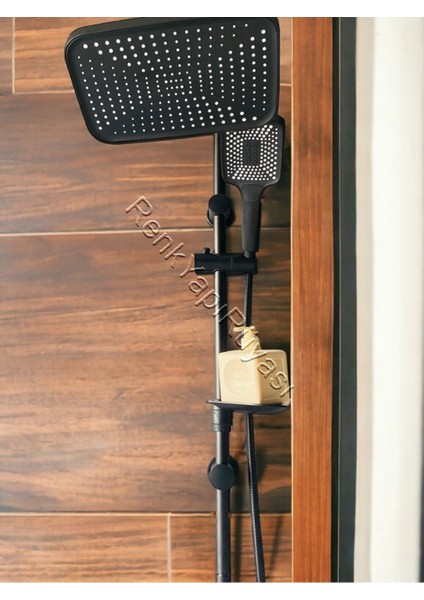 Şık Siyah Kare Kaliteli Yağmurlama Duş Başlığı Yeni Nesil Modern Tasarım fiyatları