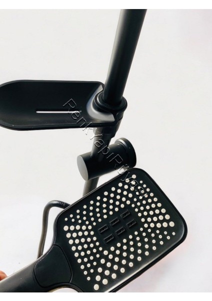 Şık Siyah Kare Kaliteli Yağmurlama Duş Başlığı Yeni Nesil Modern Tasarım