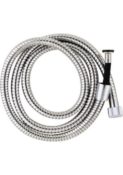 5 Fonksiyonlu Yüksek Basınçlı Siyah Duş Seti, 150 Cm, Yapışkanlı Mafsal Hortum