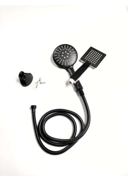 Fonksiyonlu Çift Duşa Başlığı Seti, Beyaz, Şık ve Kullanışlı, Dayanıklı ve Kolay Montaj modelleri