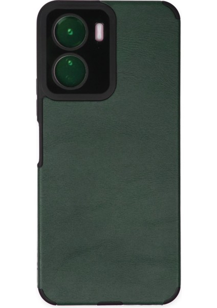 Zengezur Newface Vivo Y16 Kılıf Loop Deri Silikon - Yeşil