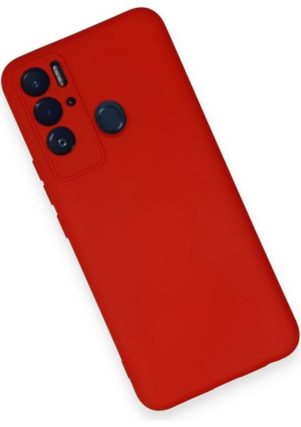 Zengezur Newface Tecno Pova Neo Kılıf Nano Içi Kadife Silikon - Kırmızı modelleri