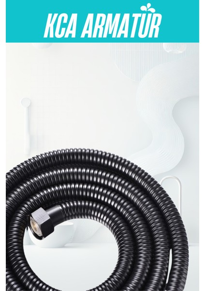 Siyah 1.5 M Duş Hortumu, Tüm Batarya ve Başlıklarla Uyum Sağlar fiyatları