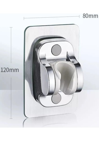 Krom Kendinden Yapışkanlı 15 kg Taşıyabilen Nano Duş Başlığı Askısı Kolay Kurulum fiyatları