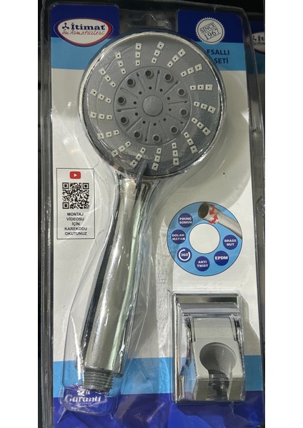 Gri Mafsallı Duş Seti, Konforlu ve Şık Tasarım