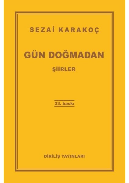 Gün Doğmadan