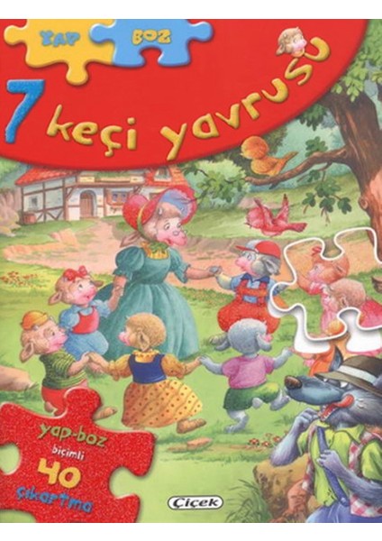 7 Keçi Yavrusu Yap-Boz Çıkartmalı Masallar 1