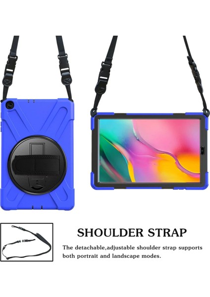 Zengezur Newface Samsung Galaxy T510 Tab A 10.1 Kılıf Amazing Tablet Kapak - Mavi modelleri