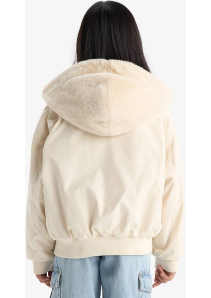 Kız Çocuk Çift Taraflı Kapüşonlu Mont C5339A825AU indirimleri