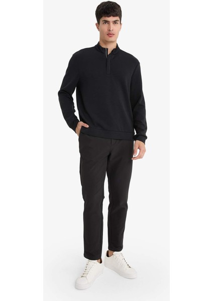 Regular Fit Dik Yaka Yarım Fermuarlı Sweatshirt F2821AX25AU modelleri