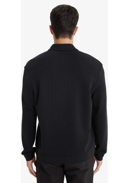 Regular Fit Dik Yaka Yarım Fermuarlı Sweatshirt F2821AX25AU