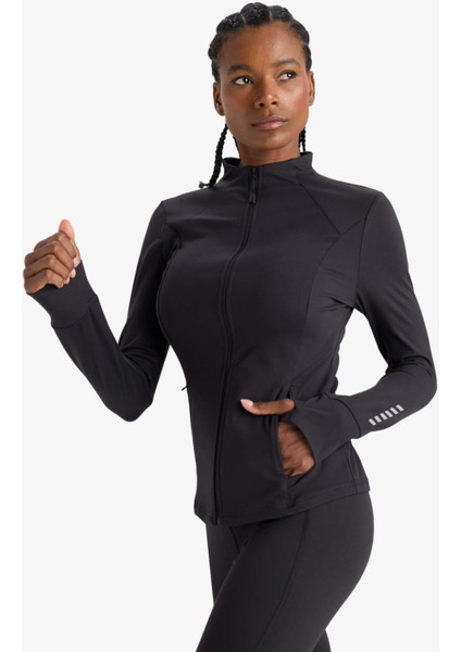 Slim Fit Dar Kesim Dik Yaka Hırka E9676AX25AU modelleri