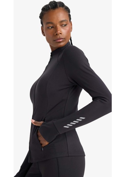 Slim Fit Dar Kesim Dik Yaka Hırka E9676AX25AU fırsatları