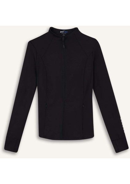 Slim Fit Dar Kesim Dik Yaka Hırka E9676AX25AU