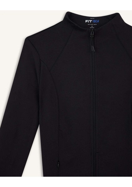 Slim Fit Dar Kesim Dik Yaka Hırka E9676AX25AU