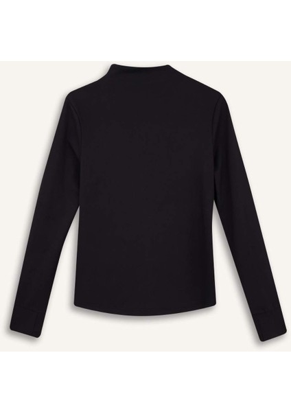 Slim Fit Dar Kesim Dik Yaka Hırka E9676AX25AU