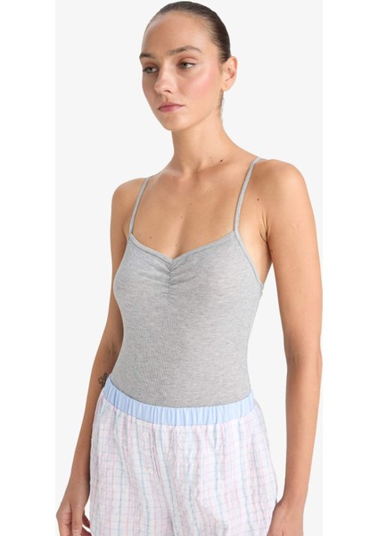 Ribana İnce Askılı Çıtçıtlı Body F3532AX25AU