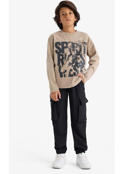 Erkek Çocuk Jogger Fit Kargo Paraşüt Pantolon G1831A825AU fiyatları