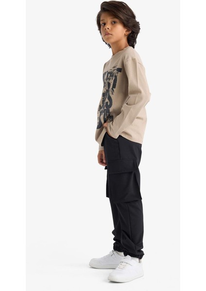 Erkek Çocuk Jogger Fit Kargo Paraşüt Pantolon G1831A825AU fırsatları