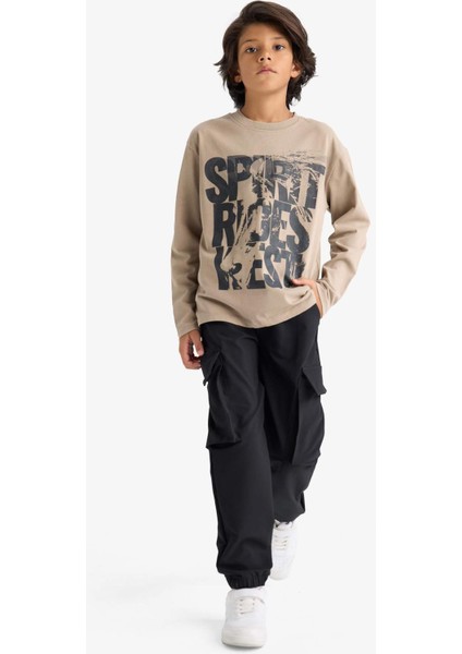 Erkek Çocuk Jogger Fit Kargo Paraşüt Pantolon G1831A825AU indirimleri
