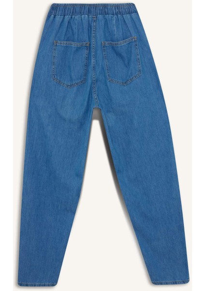 Yüksek Bel Bilek Boy Yumuşak Jean Yıkamalı PANTOLON F0576AX25AU modelleri