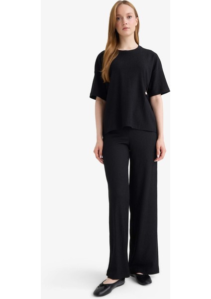 Straight Fit Bürümcük Pantolon modelleri