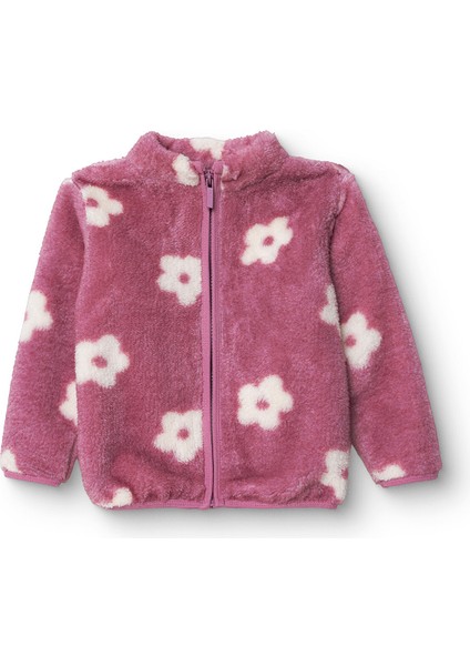 Kız Bebek Enjoy Bear Welsoft Hırka Peluş Bisiklet Yaka Uzun Kol