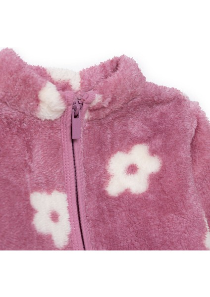 Kız Bebek Enjoy Bear Welsoft Hırka Peluş Bisiklet Yaka Uzun Kol modelleri