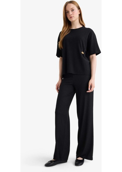 Straight Fit Bürümcük Pantolon fırsatları