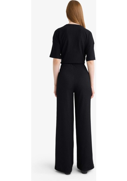 Straight Fit Bürümcük Pantolon