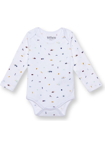 Erkek Bebek Uzun Kol Body Çıtçıtlı Zarf Yaka