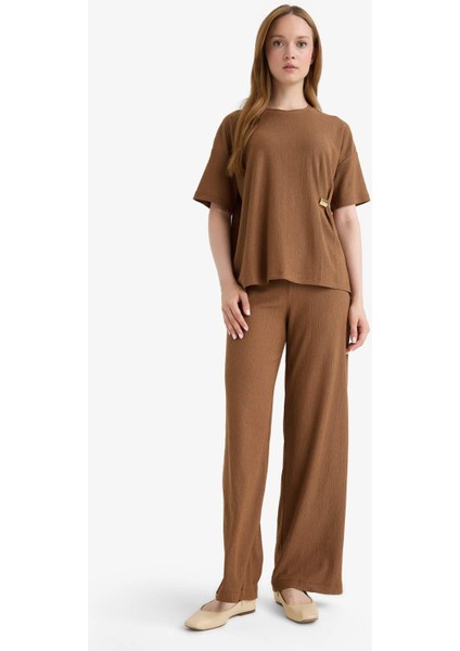 Straight Fit Bürümcük Pantolon fırsatları