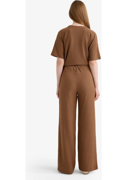 Straight Fit Bürümcük Pantolon