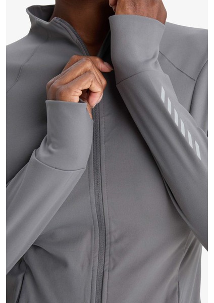 Slim Fit Dar Kesim Dik Yaka Hırka E9676AX25AU indirimleri