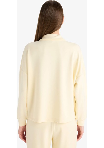 Modal Kapüşonlu Sweatshirt-Fall in Love Loungewear G0069AX25WN