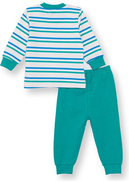 Erkek Bebek Pijama Takım Bisiklet Yaka Uzun Kol Ribanalı Paça fiyatları