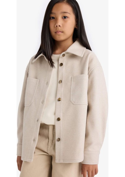 Kız Çocuk Uzun Kollu Çıtçıtlı Gömlek Ceket F2271A825AU modelleri