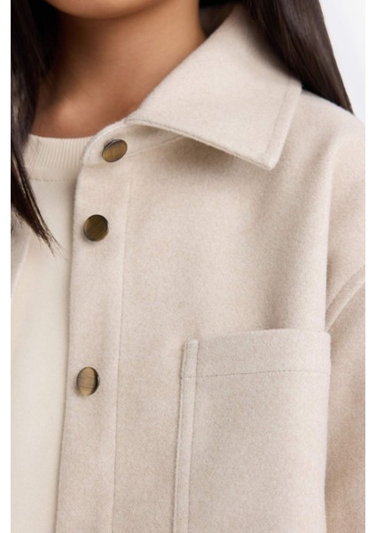 Kız Çocuk Uzun Kollu Çıtçıtlı Gömlek Ceket F2271A825AU indirimleri