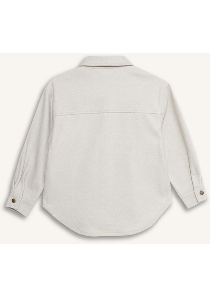 Kız Çocuk Uzun Kollu Çıtçıtlı Gömlek Ceket F2271A825AU