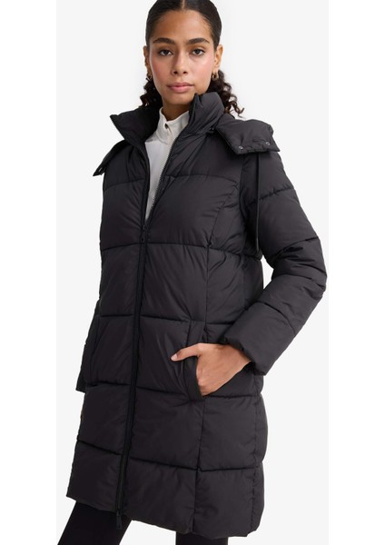 Su Geçirmez Regular Fit Kapüşonlu Fermuarlık Uzun Mont E8703AX25WN modelleri