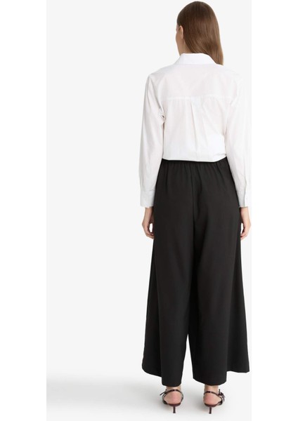 Regular Fit Geniş Paça Dokuma Pantolon G1308AX25AU