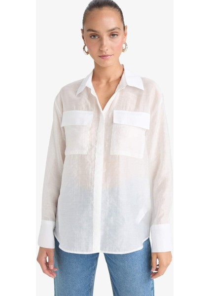Regular Fit Uzun Kollu Gömlek F9140AX25WN