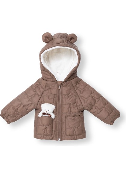 Erkek Bebek Mont Fermuarlı Uzun Kol