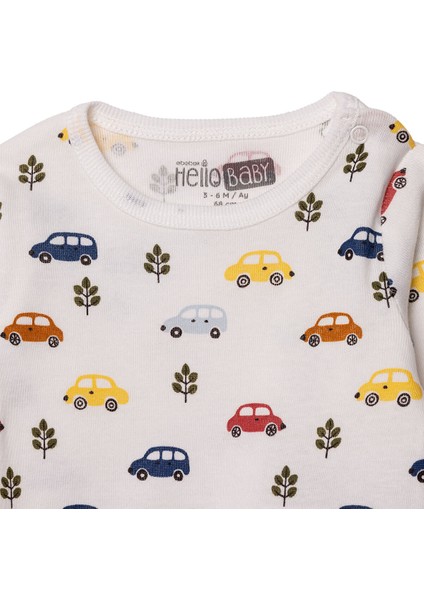 Erkek Bebek 2li Uzun Kol Body Çıtçıtlı Yaka Ribana Paça modelleri